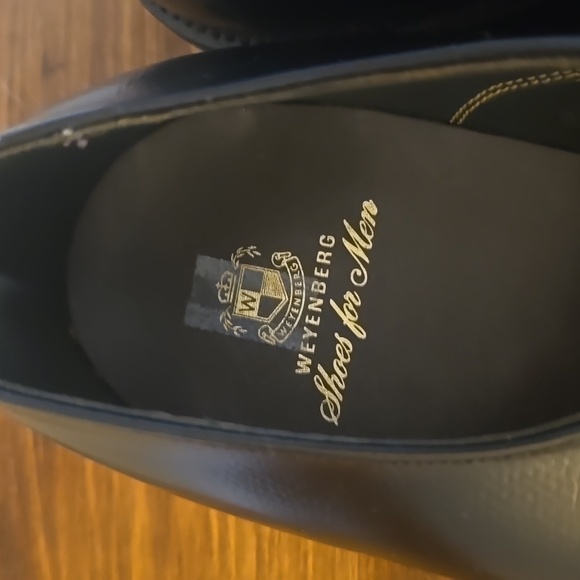 Weyenberg Mens Black Premium leather Dress Shoes lace up New! Sz.14 - Picture 9 of 12